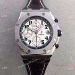 Swiss 3126 Audemars Piguet Clone Watch Black Arabic Markers Leather